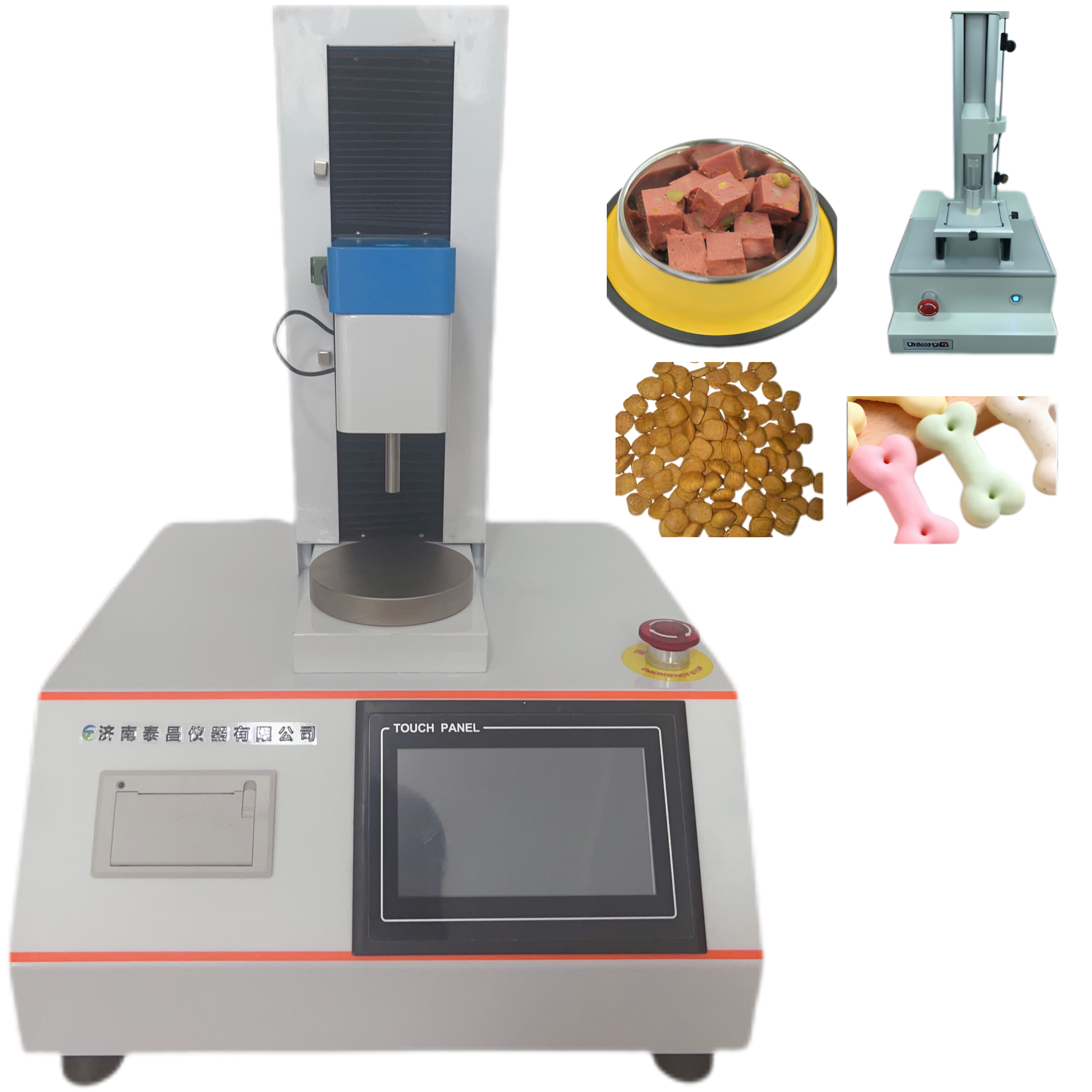 貓糧和狗糧的硬度 磨牙小饅頭的破裂強(qiáng)度 寵物餅干的硬度和脆性 潔齒棒的硬度、脆性和斷裂強(qiáng)度 果凍和布丁的彈性、Q 性 罐頭樣品或者香腸、火腿腸的硬度、彈性、回 復(fù)性、粘性和咀嚼性等指標(biāo)